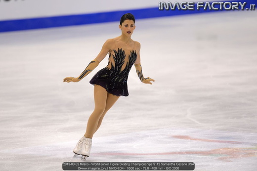 2013-03-02 Milano - World Junior Figure Skating Championships 9112 Samantha Cesario USA